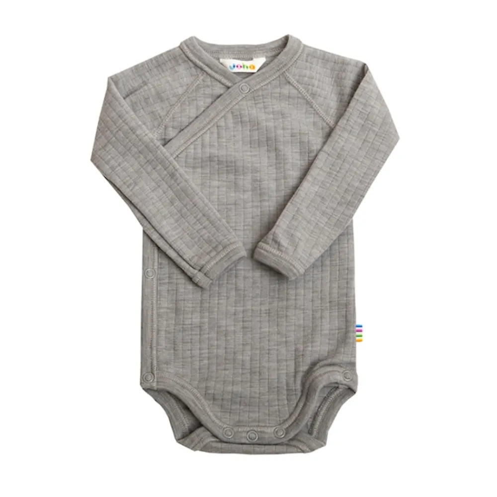 Joha Omslagsbody Ull, Grå Melert Sale