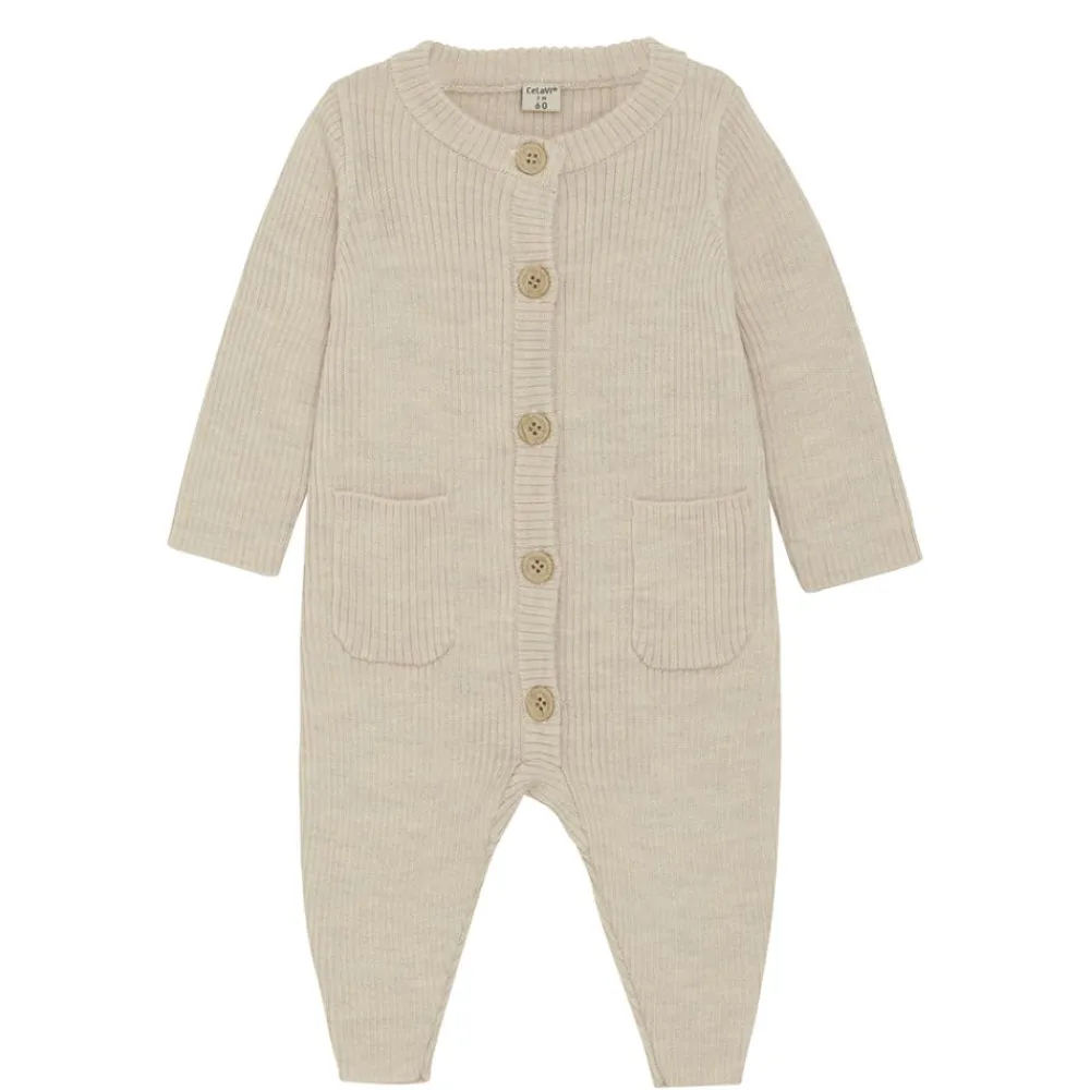 Celavi Jumpsuit, , Wool, Dune Melange Online