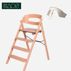 KAOS KLAPP®, Barnestol, Bøk, Pale Coral + Safety Rail Ivory Discount