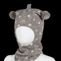 Kivat Balacalava Ull, Dots Beige Vanlije Clearance