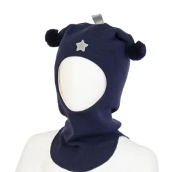 Kivat Balacalava Ull Logo, Blå