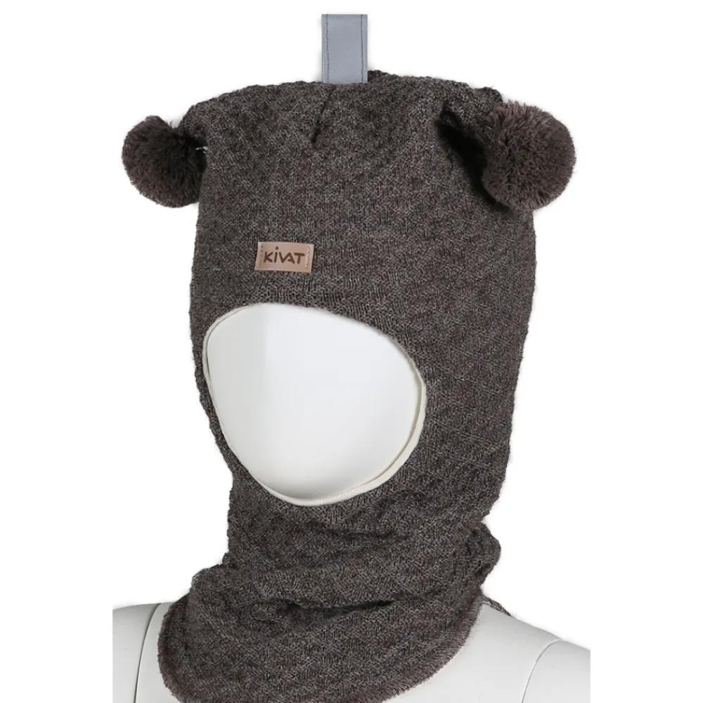 Kivat Balaclava Merinoull, Brun Discount