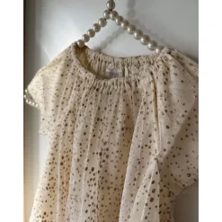 Huttelihut Kjole, , Gold Tulle, Eggnog Outlet
