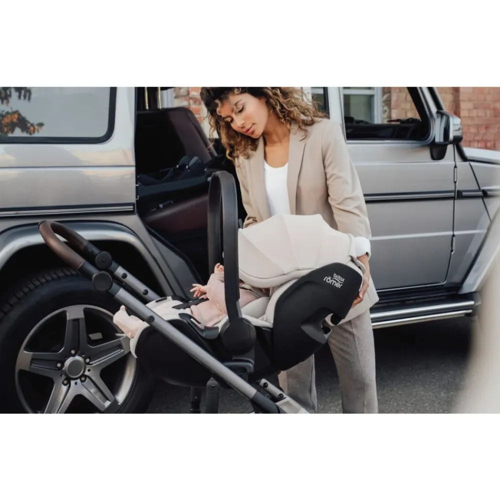 Britax Komplett Barnevogn, , Smile 5Z, Soft Taupe + Baby-Safe Pro + Base 5Z Vario Outlet