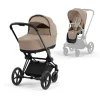 Cybex Komplett barnevogn, , Priam, Matt Black/Cozy Beige Hot