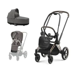 Cybex Komplett barnevogn, , Priam, Rose Gold/Soho Grey Clearance