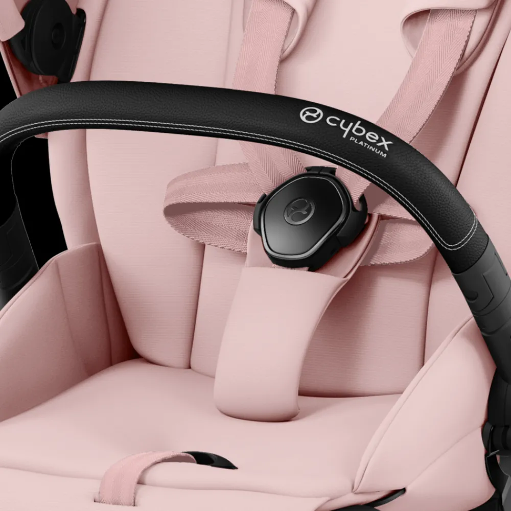 Cybex Komplett barnevogn, , Priam, Matt Black/Peach Pink New