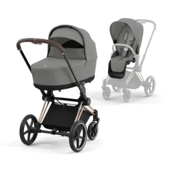 Cybex Komplett barnevogn, , e-Priam, Rose Gold/Mirage Grey Discount