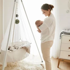 Leander Komplett vugge, , Hvit, Ink. Stativ og himmel Clearance