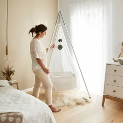 Leander Komplett vugge, , Hvit, Ink. Stativ og himmel Clearance