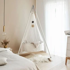 Leander Komplett vugge, , Hvit, Ink. Stativ og himmel Clearance