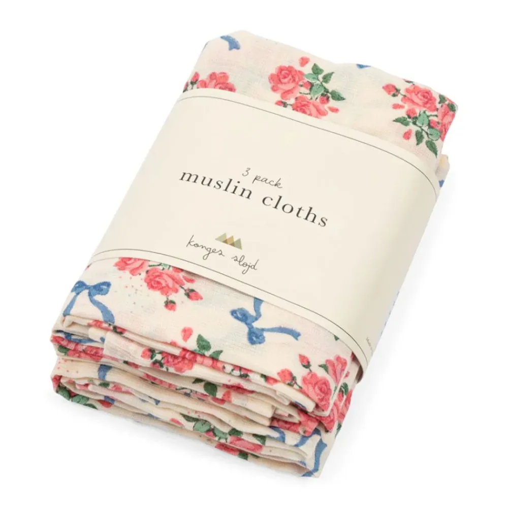 Konges Sløjd Muslin, 3pk, Bella Rosita