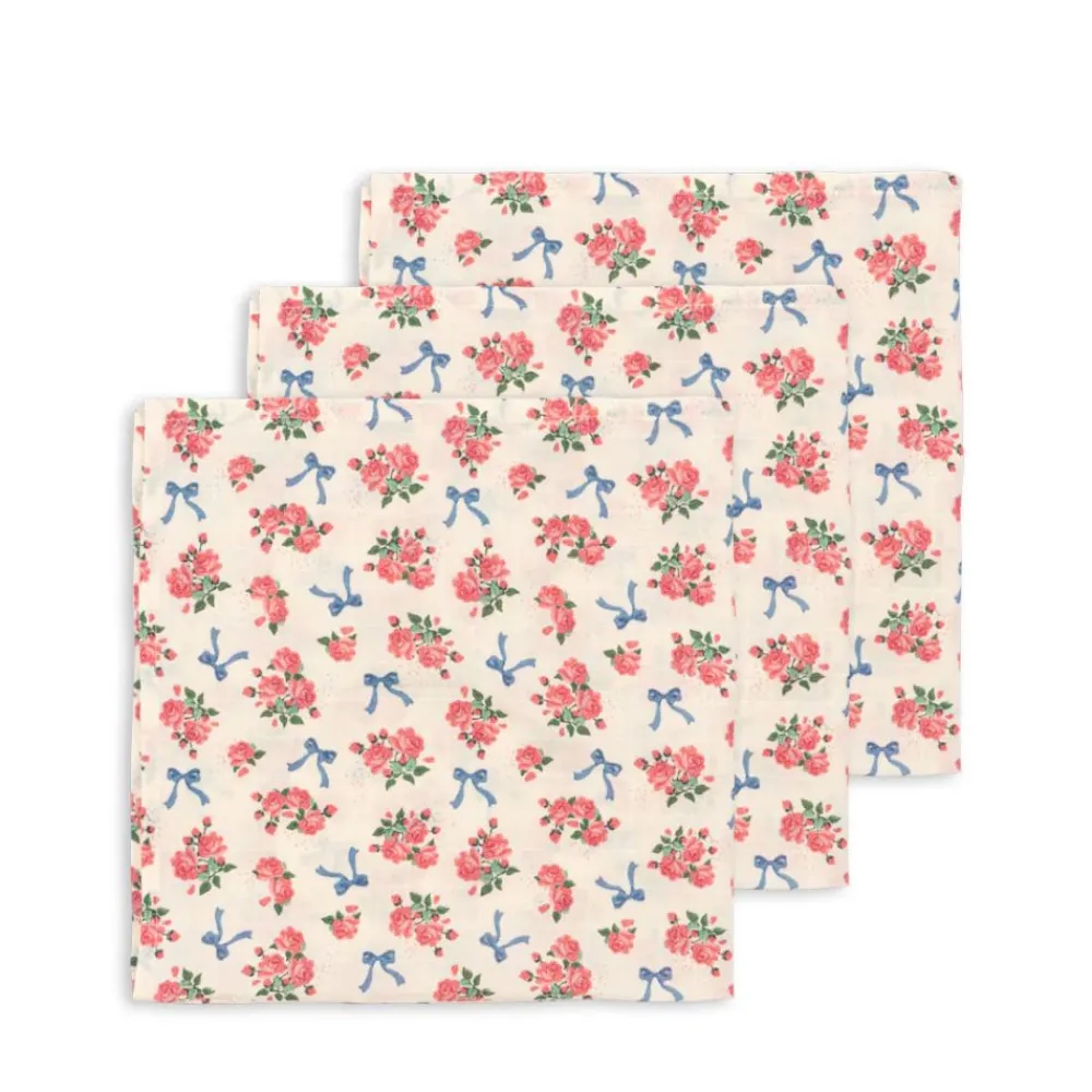 Konges Sløjd Muslin, 3pk, Bella Rosita