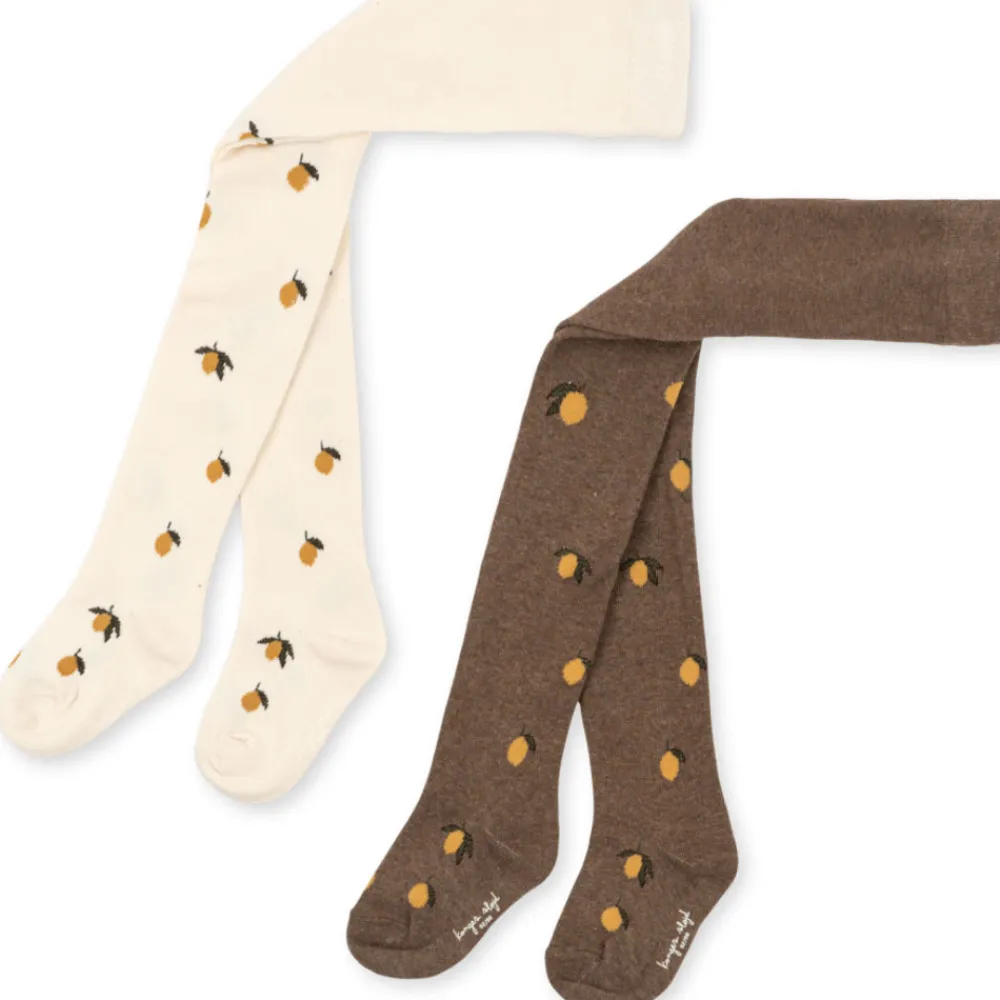 Konges Sløjd Strømpebukse 2 pk, Lemon Discount