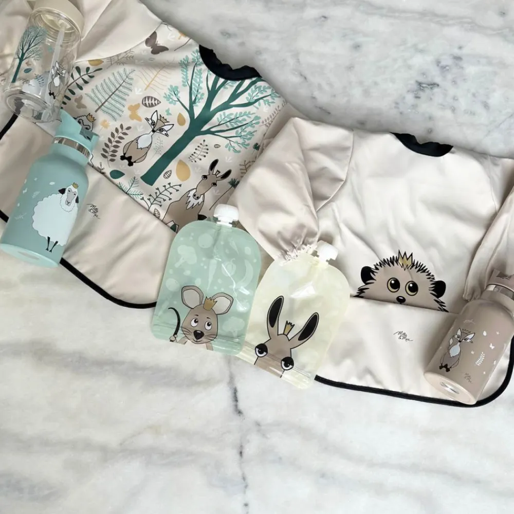 Milla & Max Langarmet Smekke, Milla&Max, Isbjørn Rainy Day New