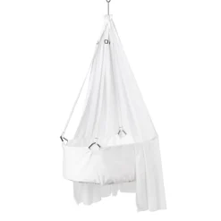 Leander , Klassisk Vugge Inkl. Madrass - Hvit Discount