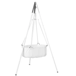 Leander , Klassisk Vugge Inkl. Madrass - Hvit Discount