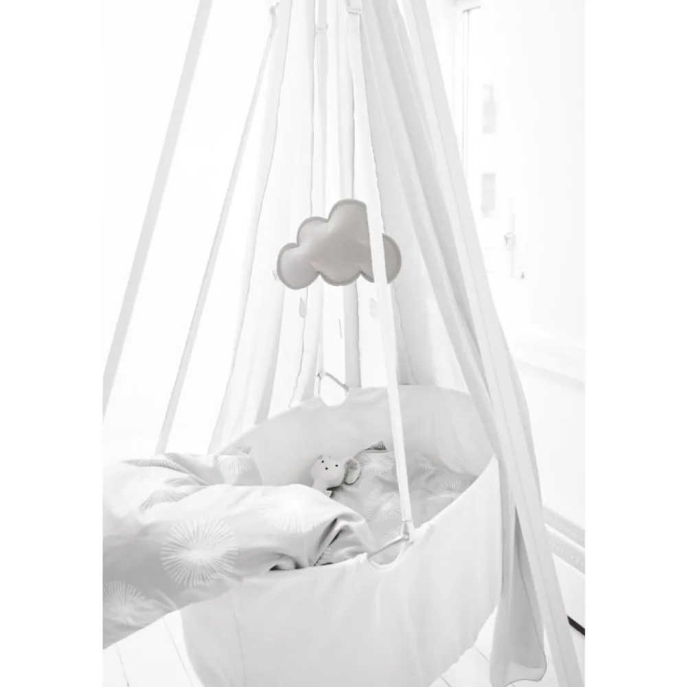 Leander , Klassisk Vugge Inkl. Madrass - Hvit Discount