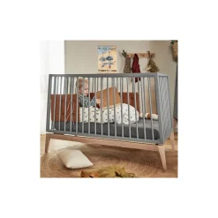 Leander , Laken til babyseng - Organic, 2 Pk - Cool Grey 110x60 Sale