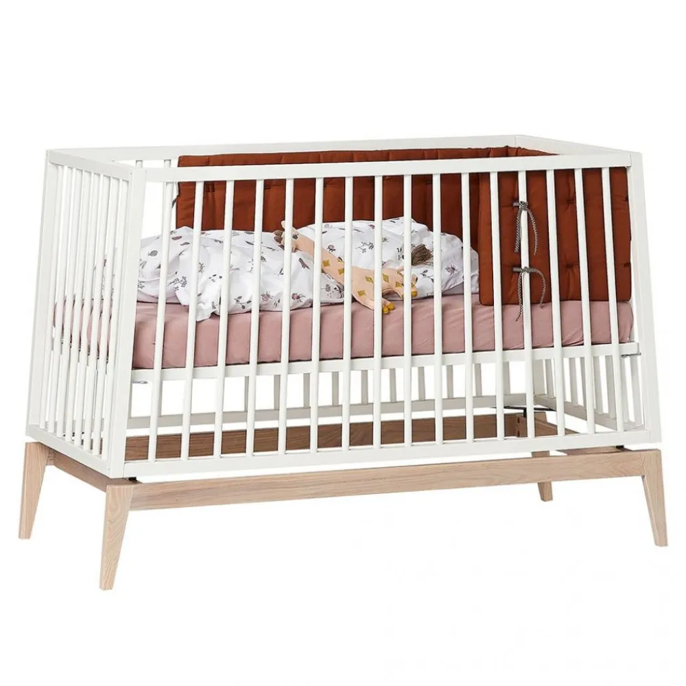 Leander , Luna Babyseng, 120x60 cm, Hvit/Eik Outlet