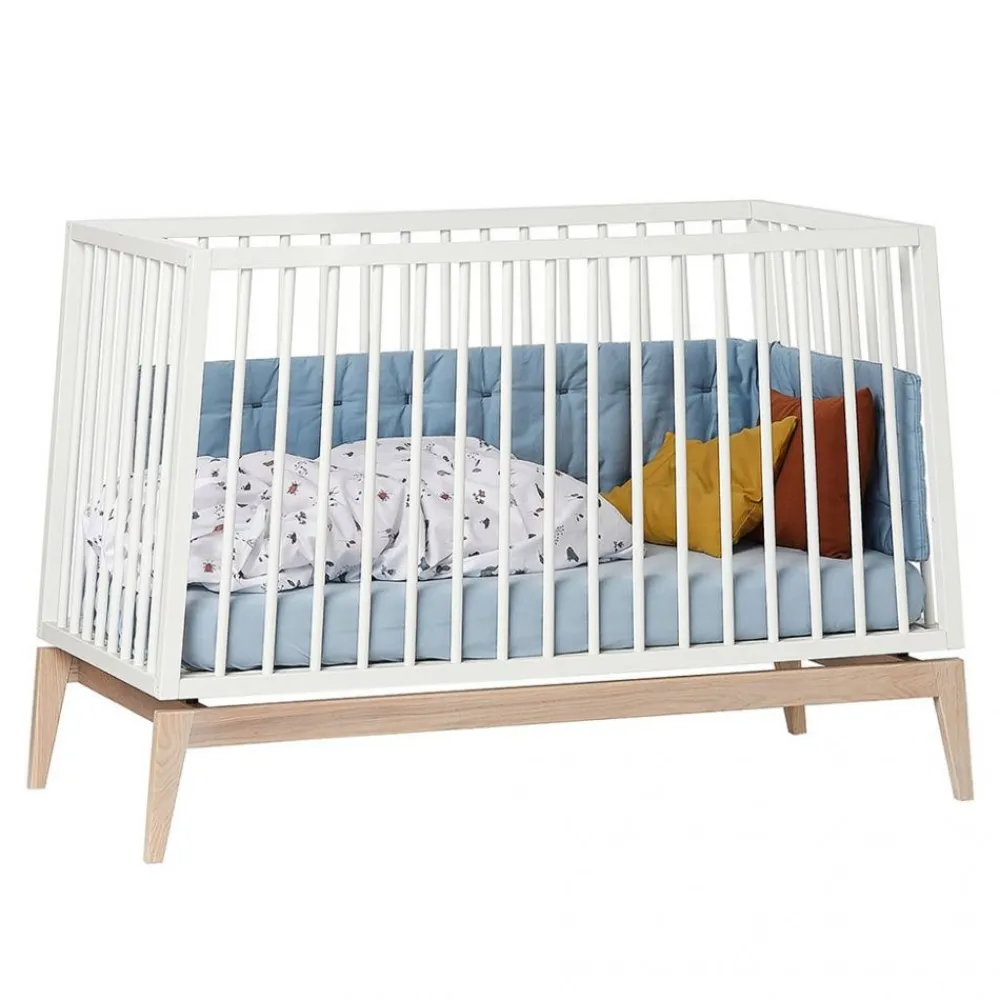 Leander , Luna Babyseng, 120x60 cm, Hvit/Eik Outlet