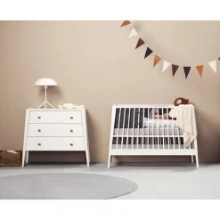 Leander , Luna Kommode, Hvit/Eik Sale