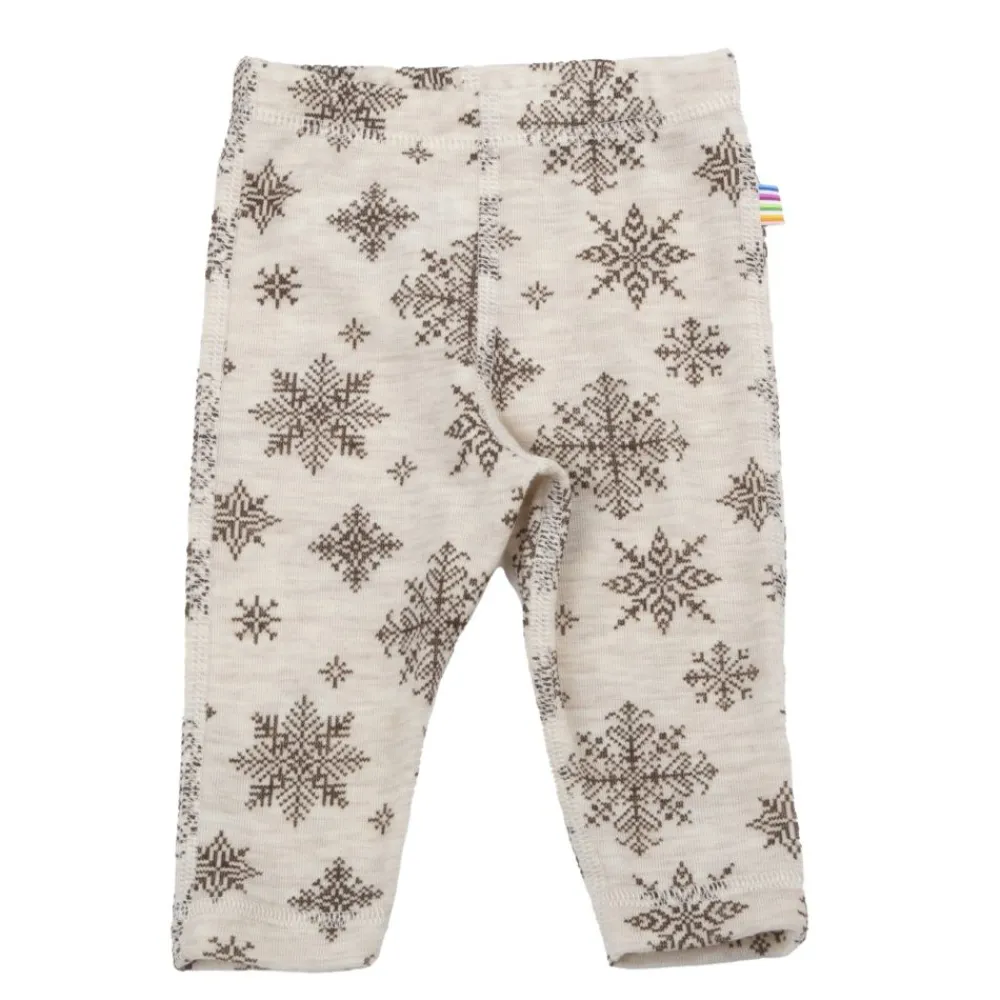 Joha Leggings, , Ull, Snowflake, Beige Hot