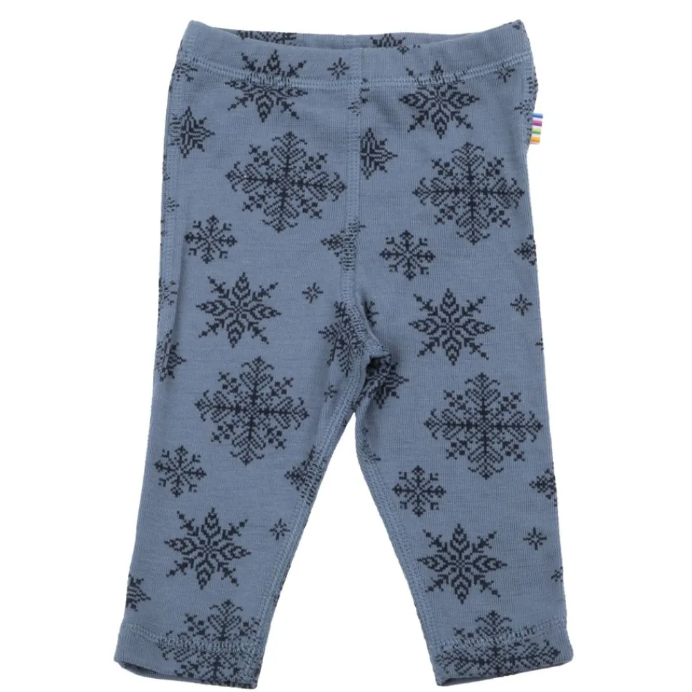 Joha Leggings, , Ull, Snowflake, Blå Outlet
