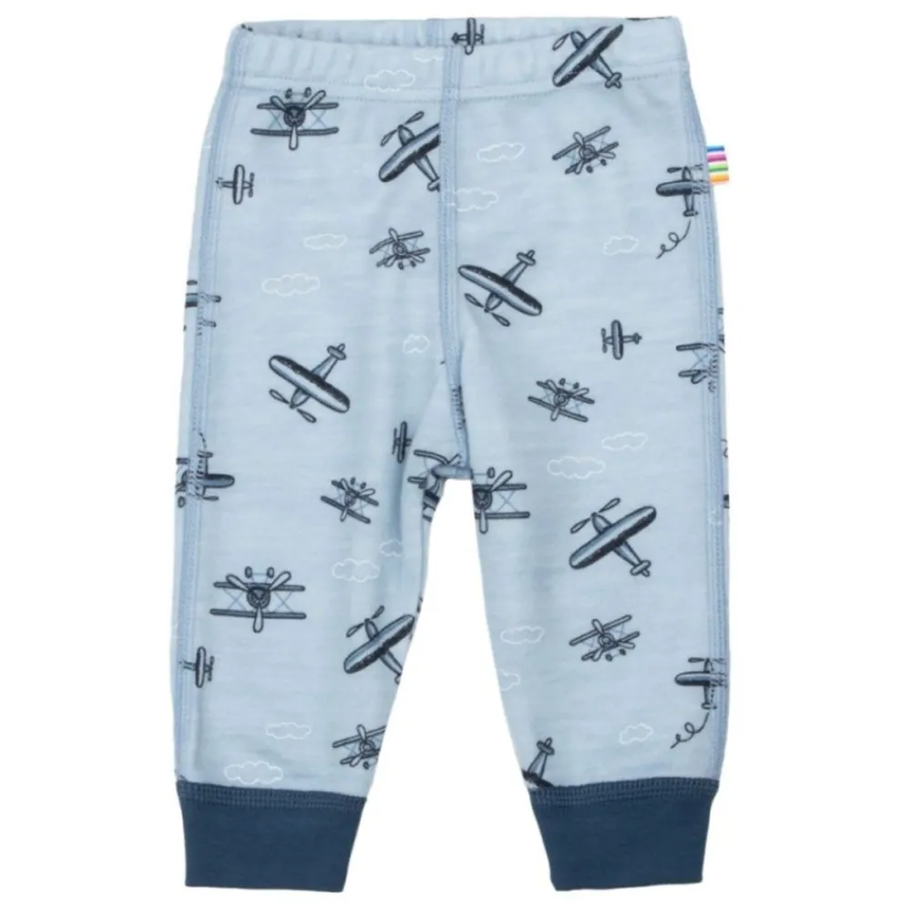 Joha Leggings, , Ull/Bambus, Fly, Light Blue Clearance