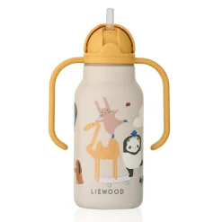 Liewood Drikkeflaske Kimmie, Around the world / Sandy, 250ml Clearance