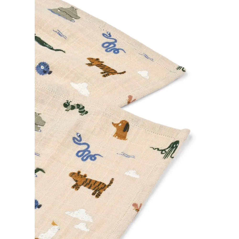 Liewood Gulpeklut Lewis 2pk, Around the world / Sandy Best