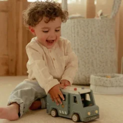 Little Dutch Politibil med trefigurer