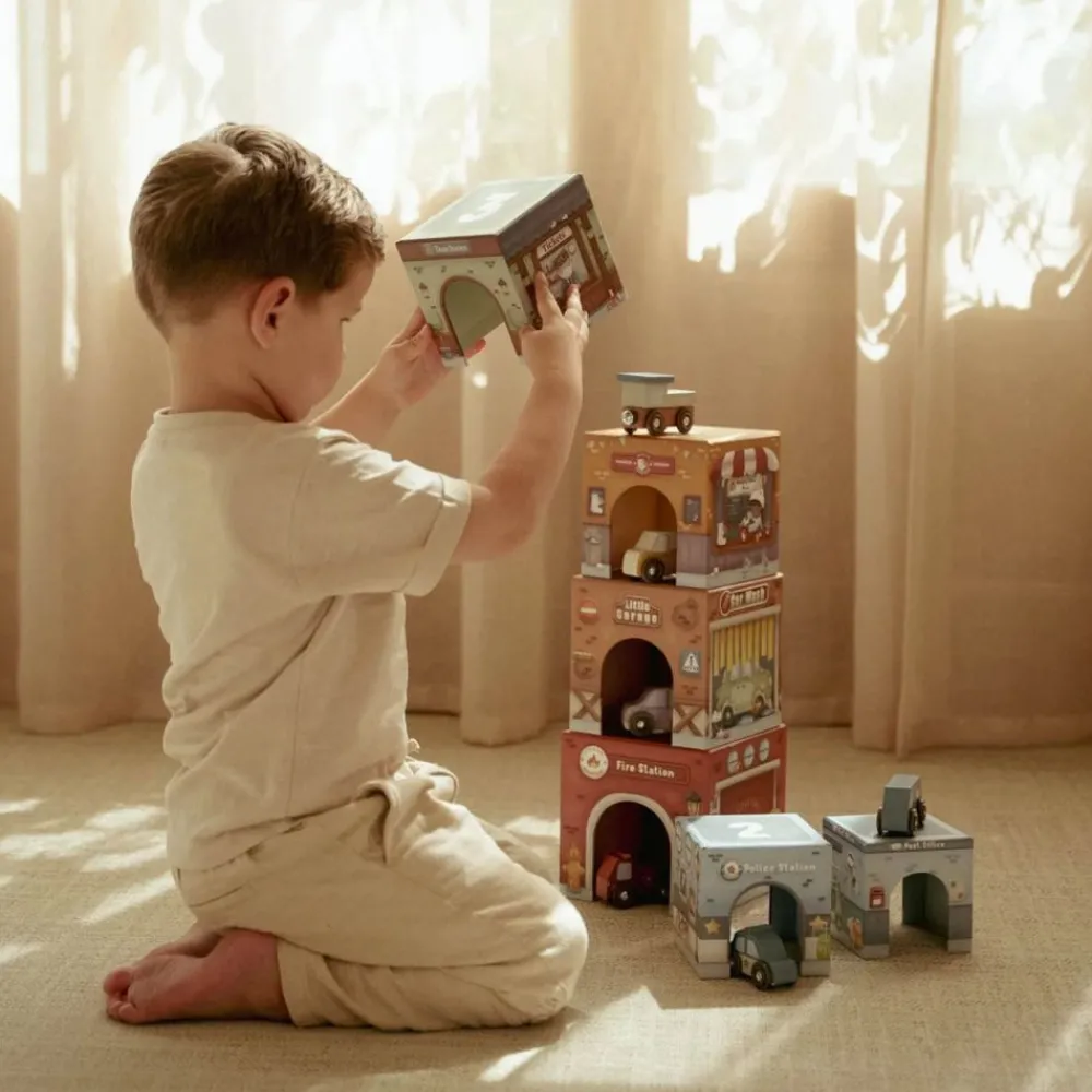 Little Dutch Stablekasser inkl. 6 biler Hot