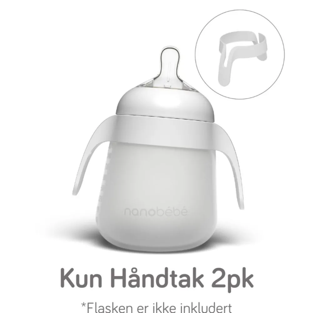 Løse Håndtak Til Flexy Silikontåteflaske, Nanobébé, Hvit, 2pk Gen 2 Discount