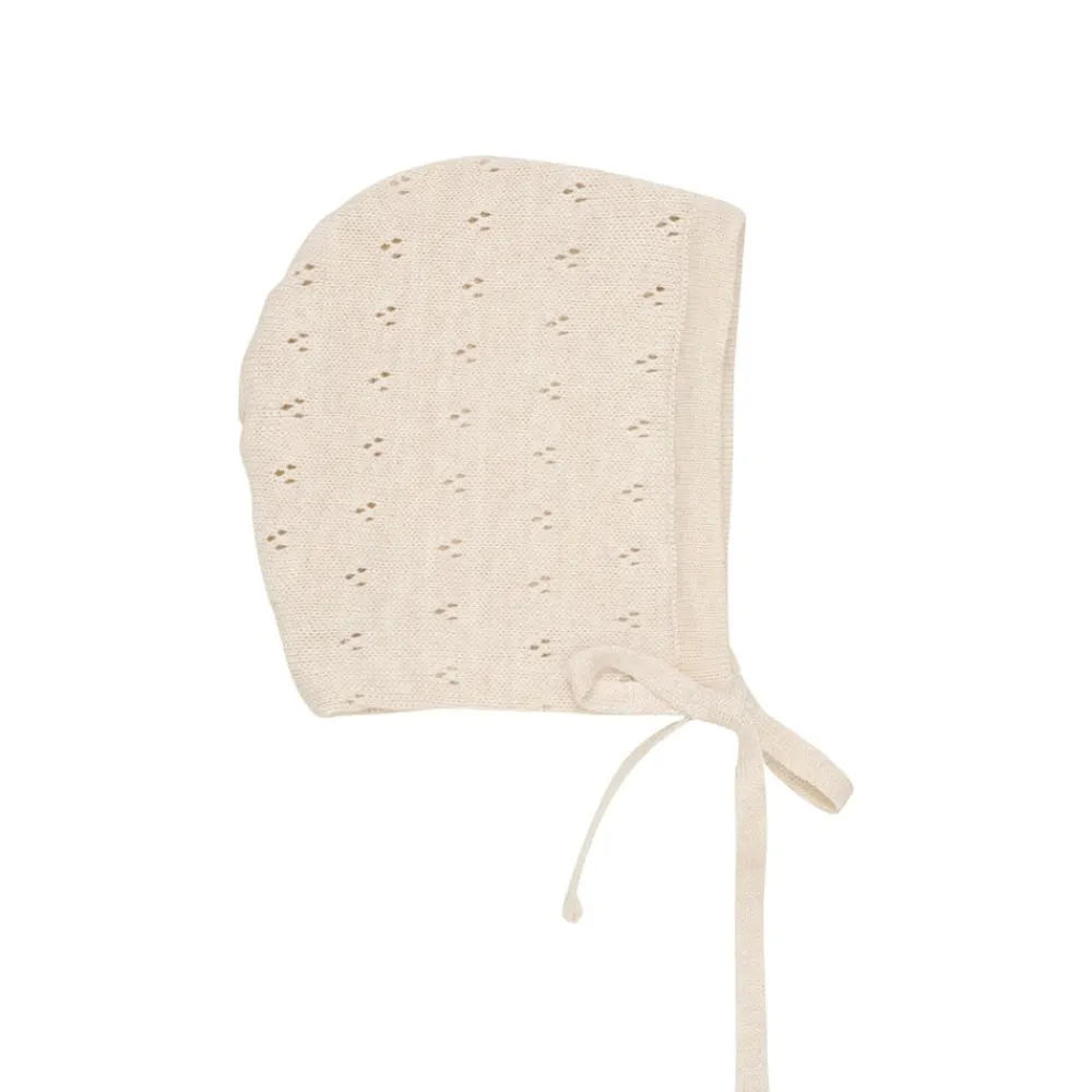 Huttelihut Lue m/knyting, , Eggnog