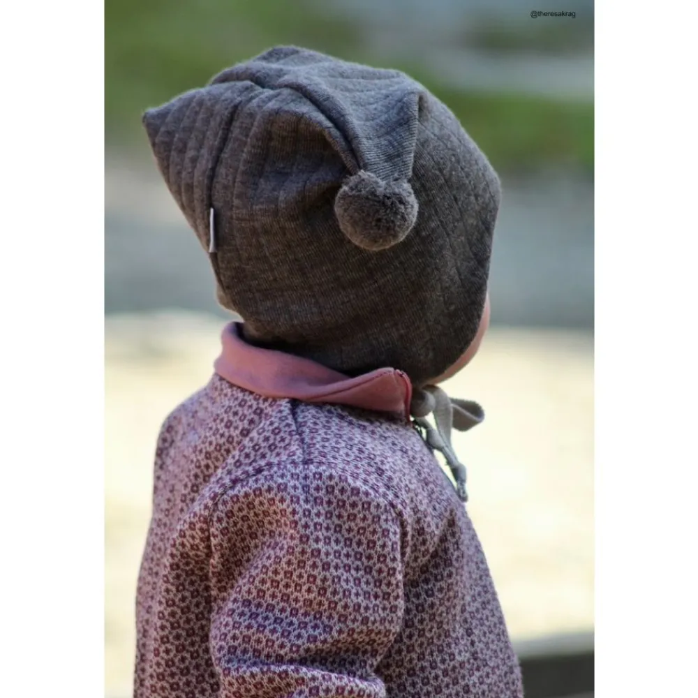 Kivat Lue m/knyting, , Brunmelert Discount