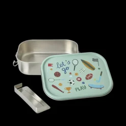 Rice Matboks i rustfritt stål med sportsmotiv, Stor, 1400ml, Clearance