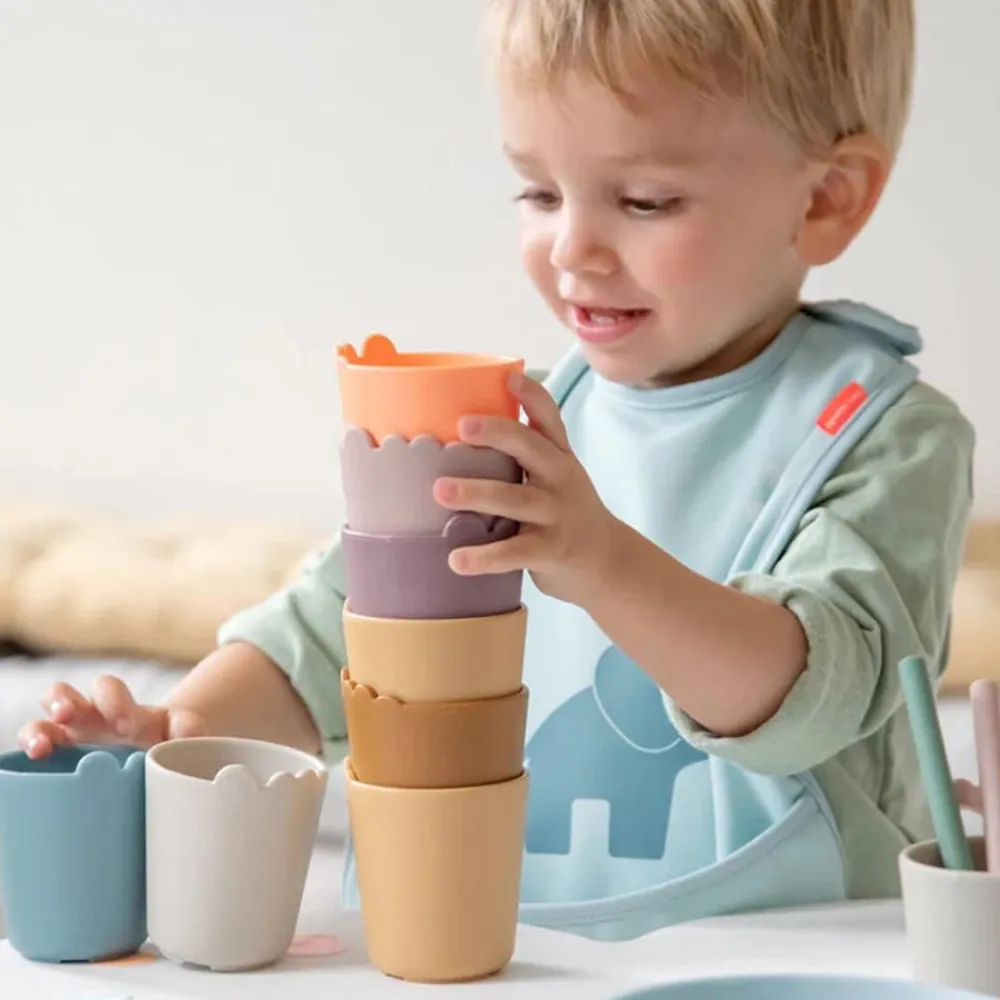 Done By Deer Mini Kopp, , Kiddish, Croco, Beige Best