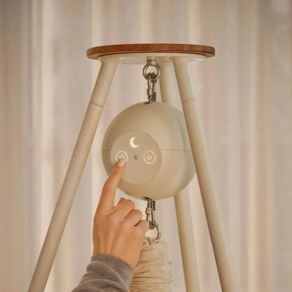 Moonboon vugge inkl. motor + Stativ hvit