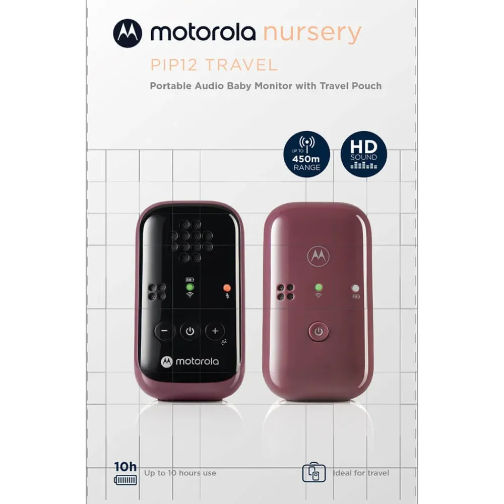 Motorola Babymonitor PIP12 Travel Audio Mulberry Sale
