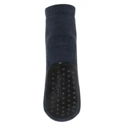 Mp Ullsokker m/antiskli, Dark Denim Melange