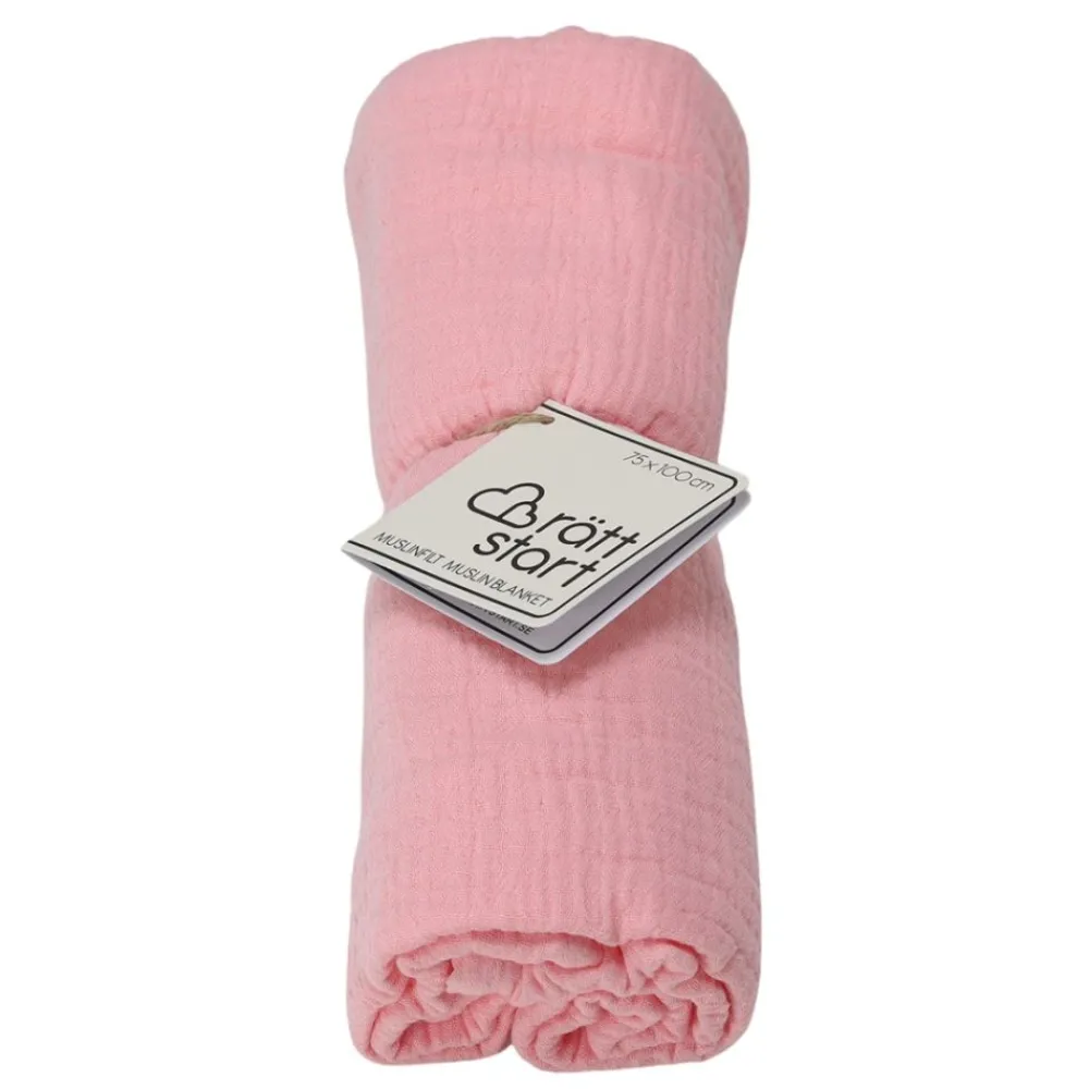 Rätt Start Muslinteppe, , Rosa Online