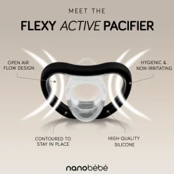 Narresmokk, Nanobébé, Active Flexy, Turkis og Grå (4mnd+) - 4pk Clearance