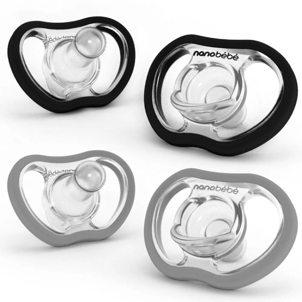 Narresmokk, Nanobébé, Active Flexy, Sort og Grå (4mnd+) - 4pk Online