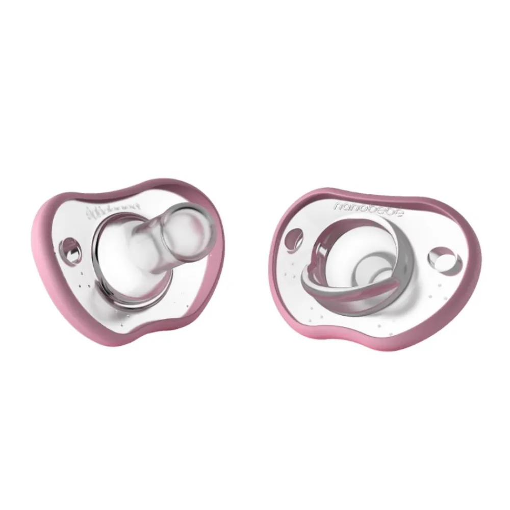 Narresmokk, Nanobébé, Flexy, Rosa - (3mnd +) 2pk Outlet