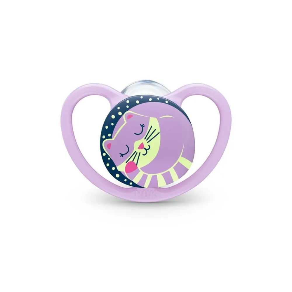 NUK , Smokk,Night & Day, Silicon, Cat/Firefly, 0-6 mnd Outlet