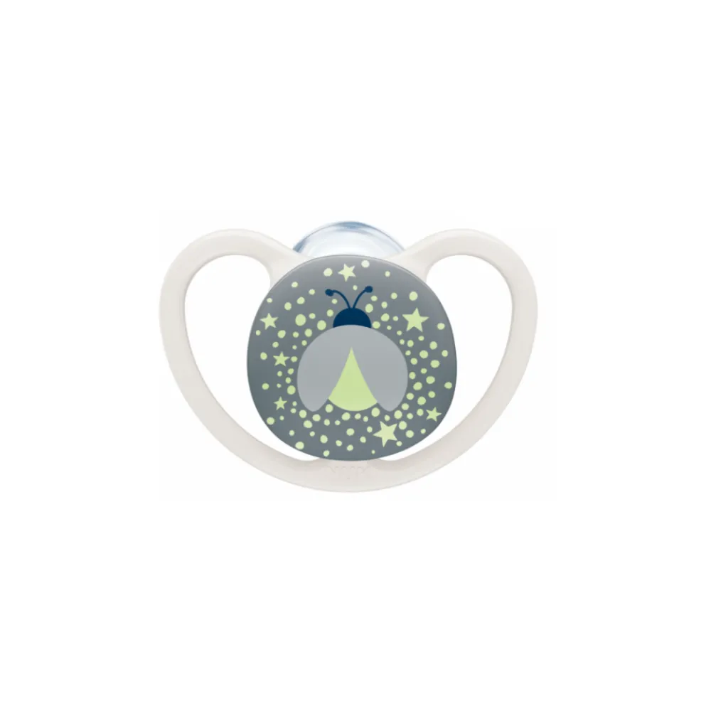 NUK , Smokk,Night & Day, Silicon, Cat/Firefly, 0-6 mnd Outlet