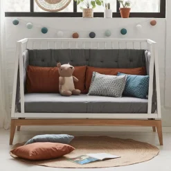 Leander Ombygningssett, , Luna Babyseng 120cm, Hvit