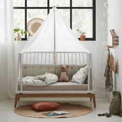 Leander Ombygningssett, , Luna Babyseng 120cm, Hvit