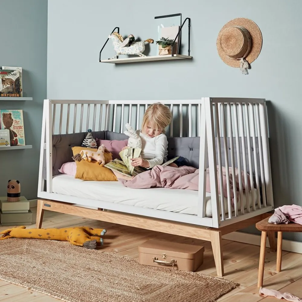 Leander Ombygningssett, , Luna Babyseng 120cm, Hvit